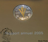 Canada: 2005 5 Cent Victory Gold Plated Sterling Silver with Royal Canadian Mint Annual Report FRENCH VERSION