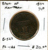Bank of Montreal: 1844 Half Penny PC-1B6