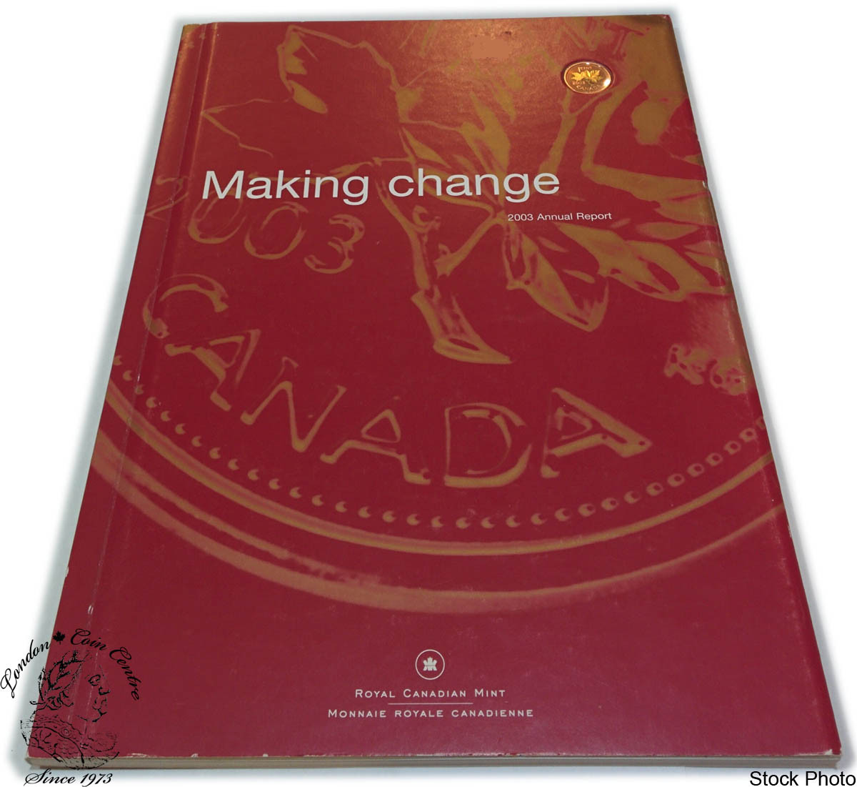 Canada: 2003 1 Cent Gold Plated Penny with Royal Canadian Mint Annual ...