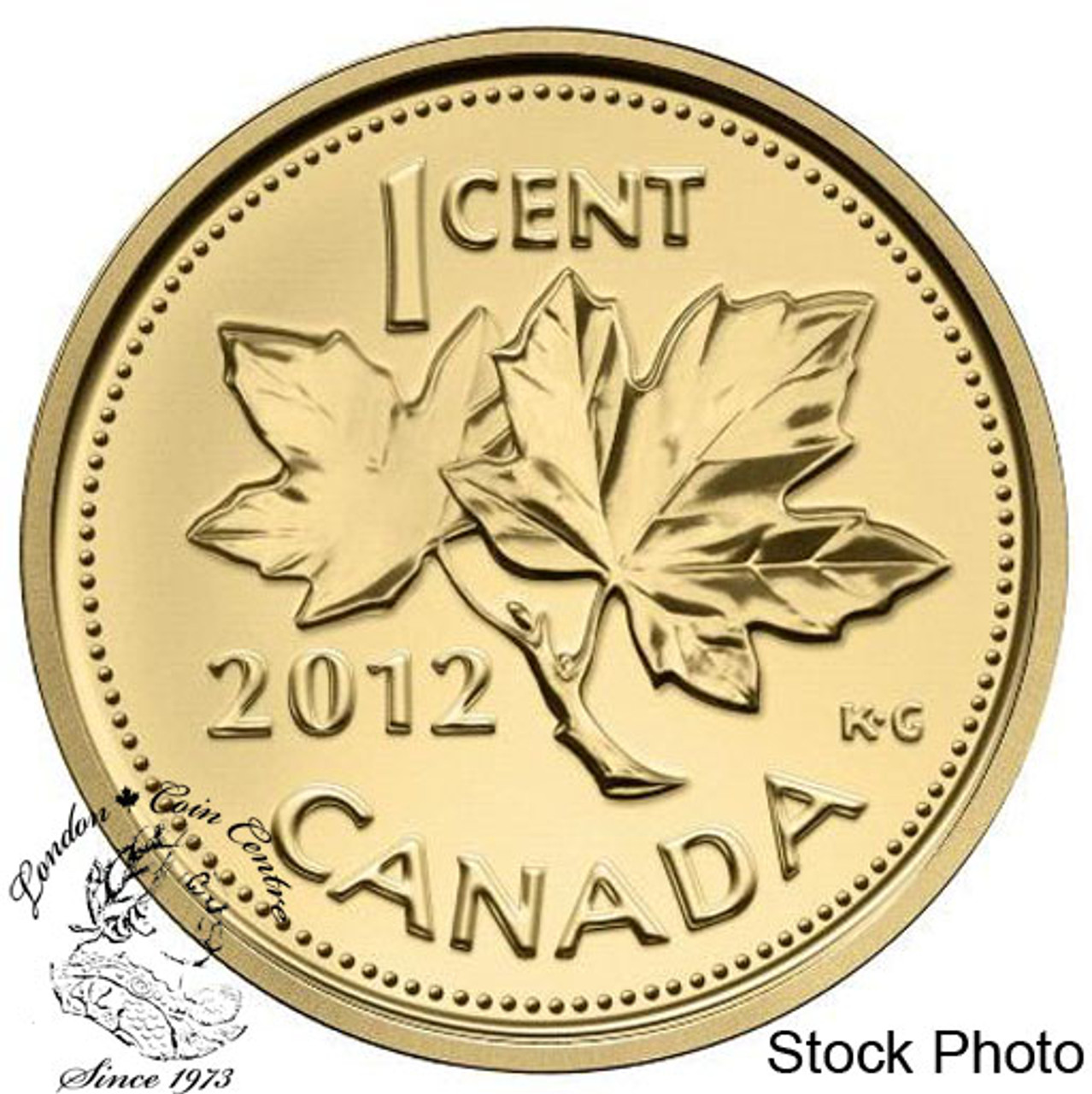 Canada: 2012 1 Cent - Farewell to the Penny 1/25 oz Gold Coin