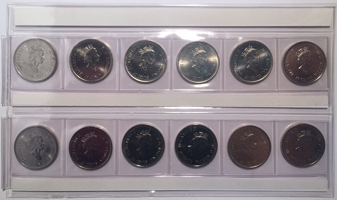 Canada: 2000 25 Cent Millennium Set (12 Coins) - London Coin