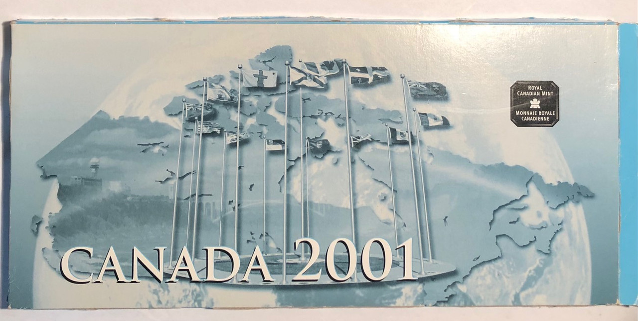 Canada: 2001 Map Coin Set in Cardboard Holder - London Coin Centre
