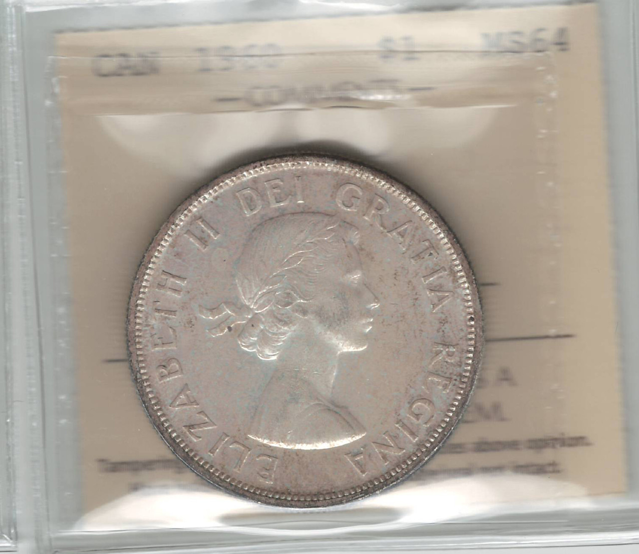 Canada: 1960 Silver Dollar ICCS MS64 - London Coin Centre Inc.
