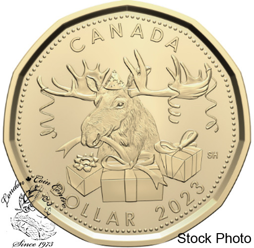 【即購入歓迎 新品未使用】Loongze ローンズ B51 MC XG Canada: 2023 $1 Moose with Presents Loonie Coin - London Coin