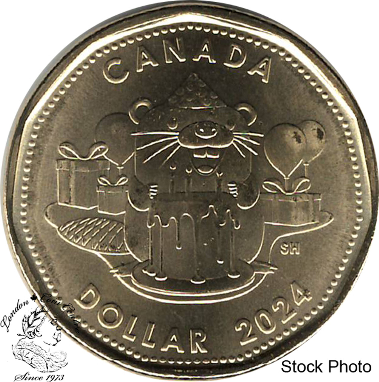 Canada: 2024 $1 Beaver with Cake Loonie Coin - London Coin Centre Inc.