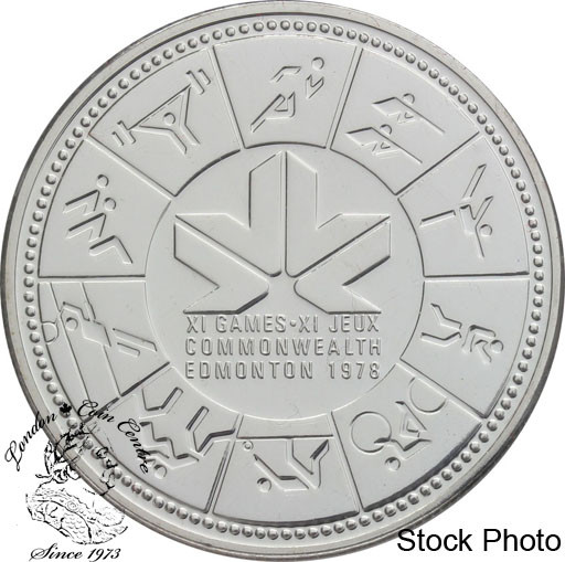 Canada: 1978 $1 11th Commonwealth Games Silver Dollar Coin