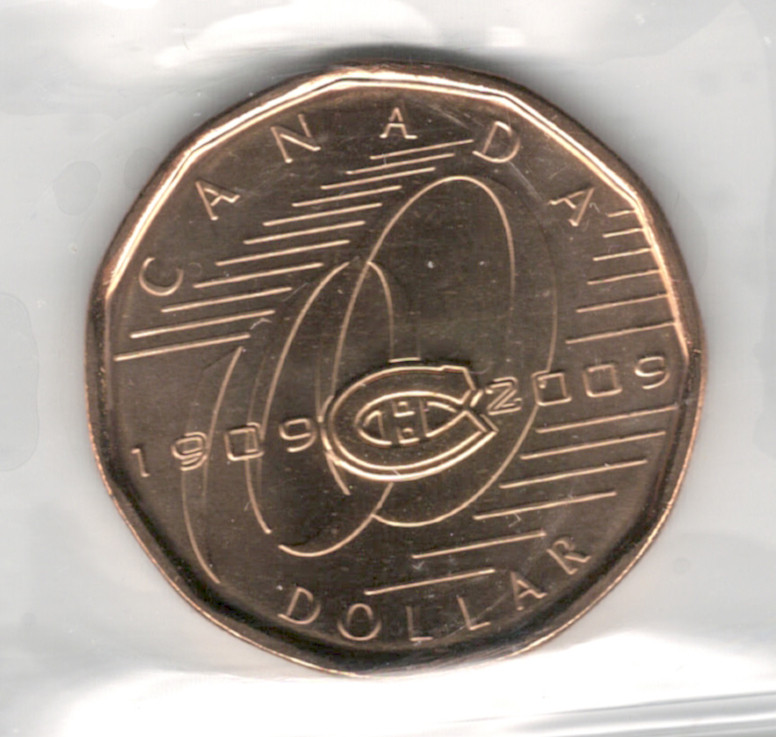 Canada: 2009 Montreal Canadiens Dollar ICCS MS65 - London Coin