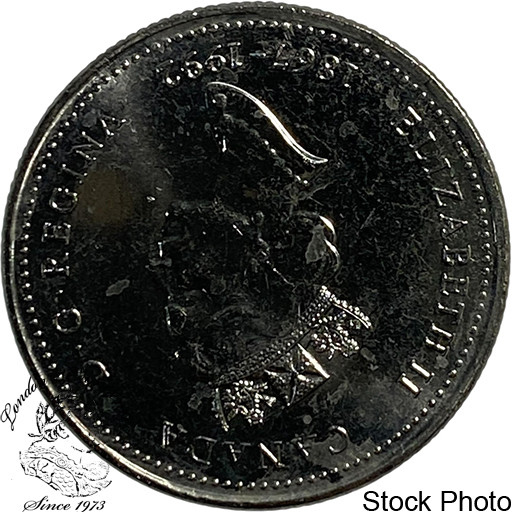 Canada: 1992 25 Cent New Brunswick Die Rotation Error - London