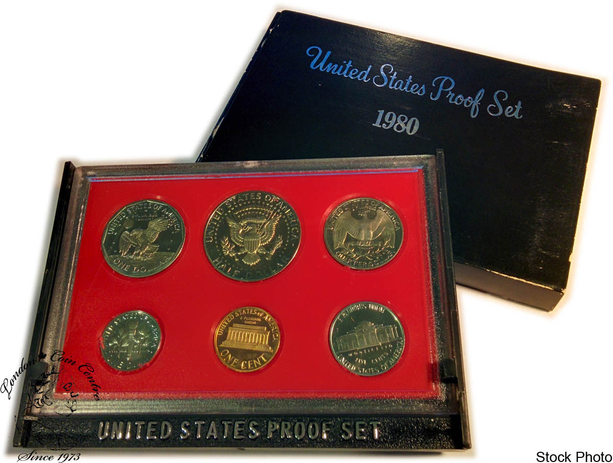1980 Coin Set United States: 1980 Proof Coin Set - London Coin Centre Inc.