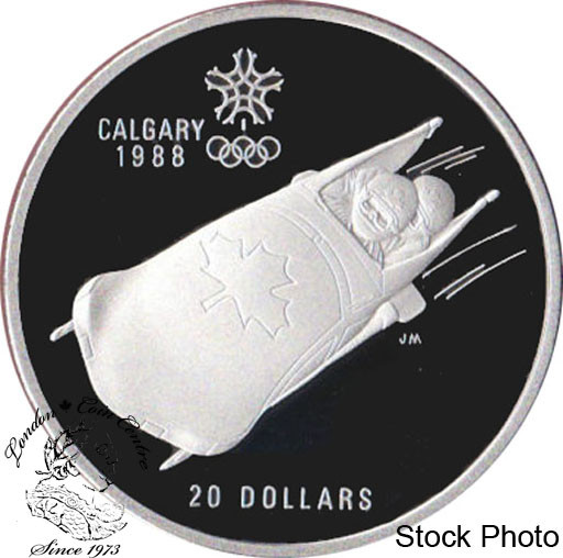 Canada: 1985 - 1988 $20 Calgary Olympic Silver 10 Coin Set