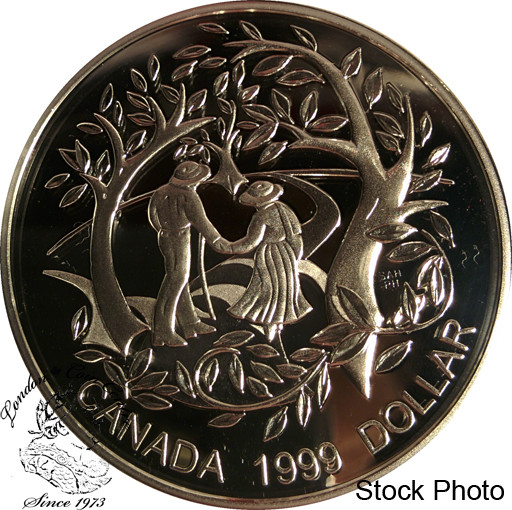 Canada: 1999 $1 International Year of Older Persons Proof Silver