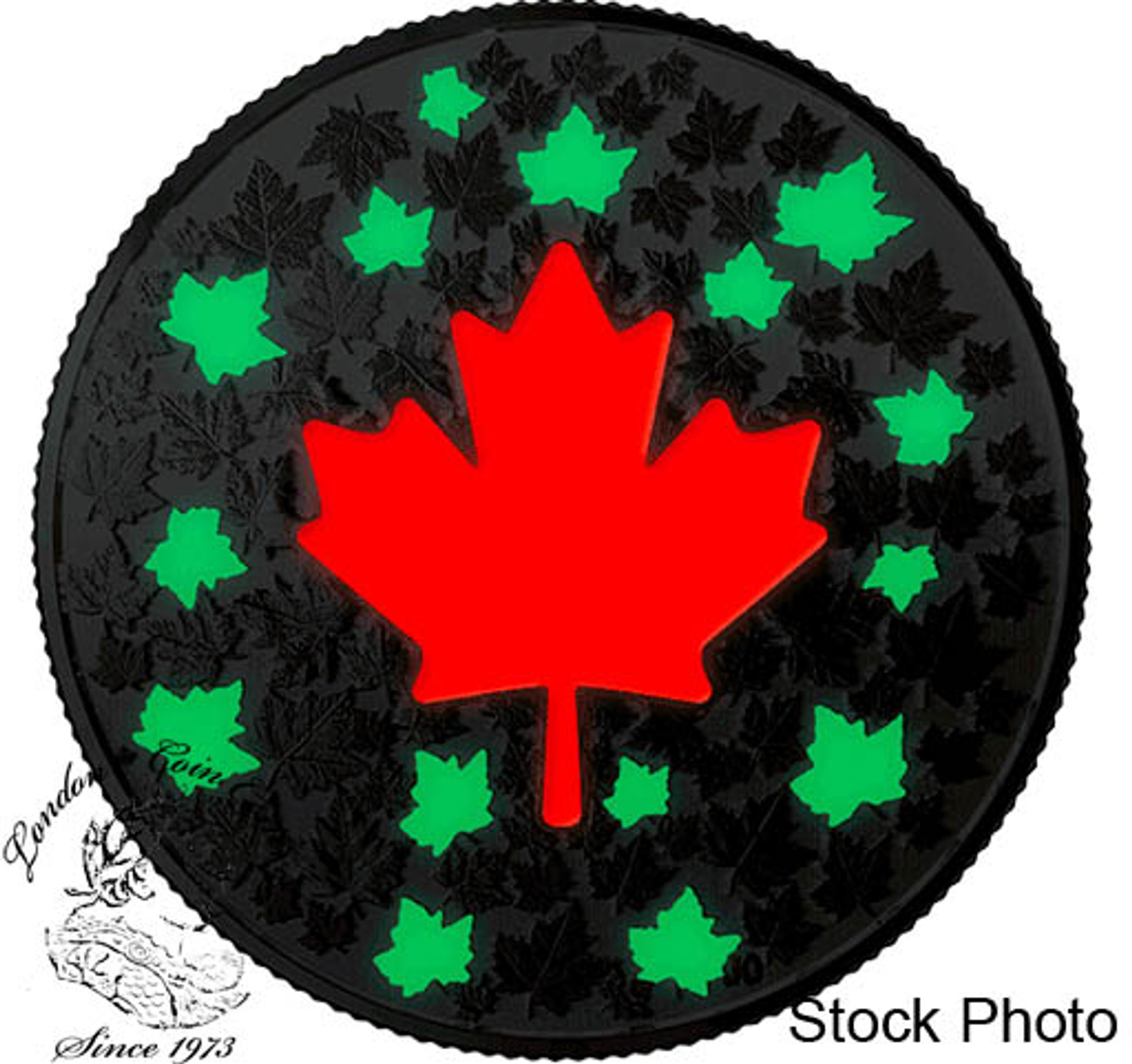 Canada 2018 5 Hearts Aglow Pure Silver GlowintheDark Coin London Coin Centre Inc.