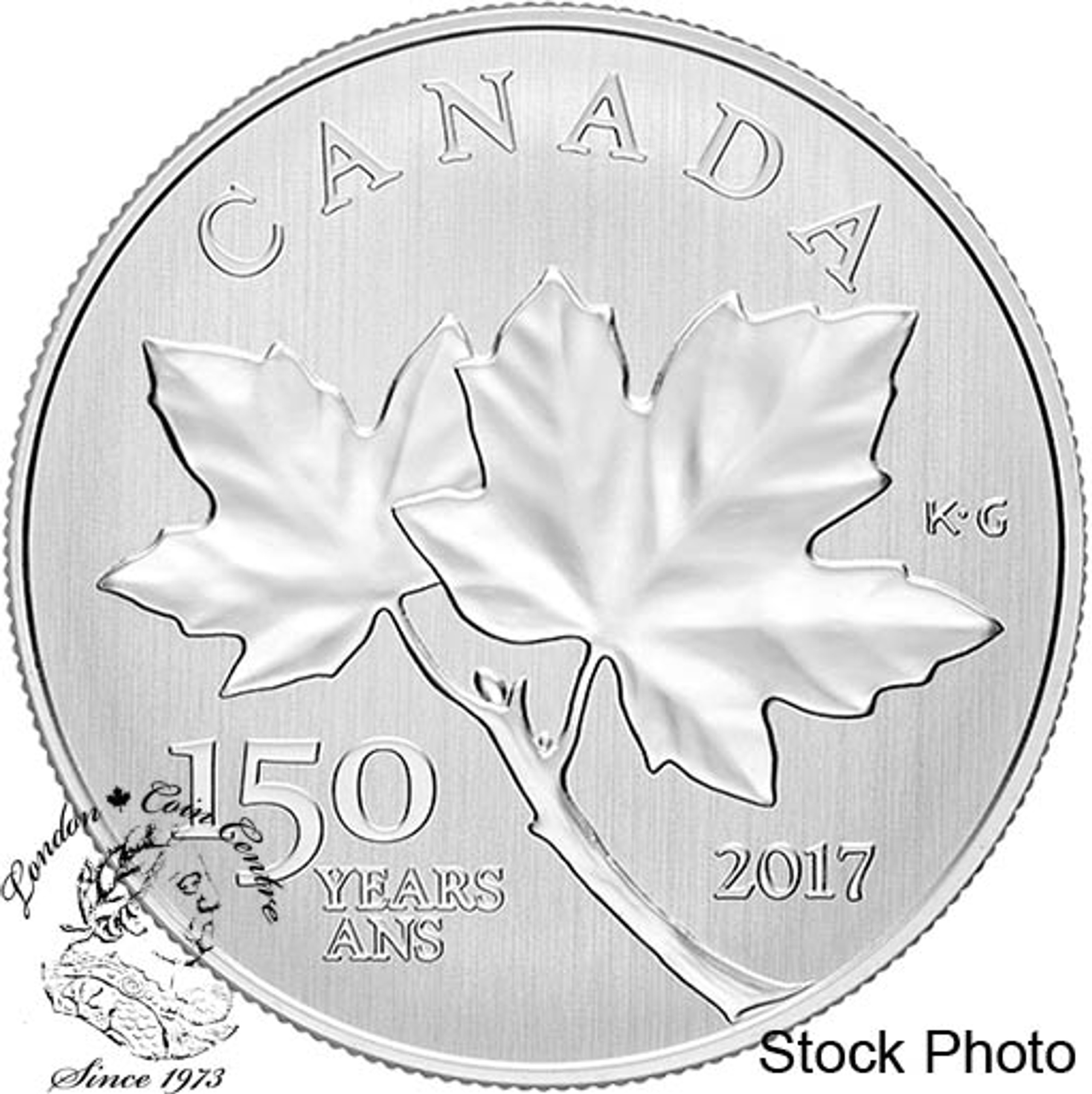 Canada 2018 10 Maple Leaves Specimen 1/2 oz. Pure Silver Coin London Coin Centre Inc.