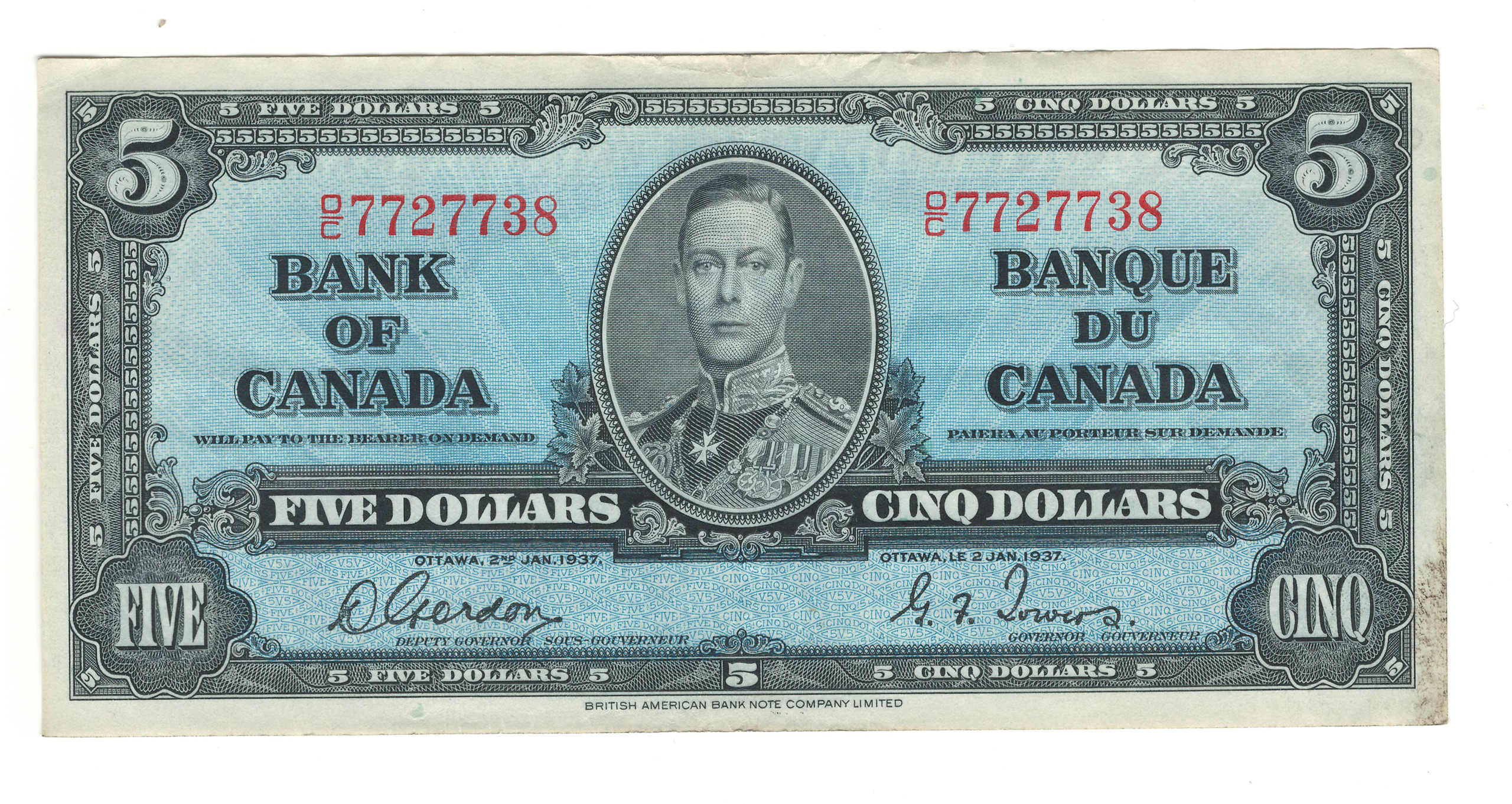 BANKNOTES - Canada - Bank of Canada - Canadian 1937 Banknotes - Page 1 ...