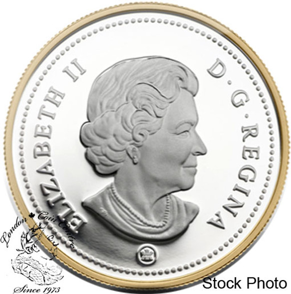 Canada: 2008 $1 400th Anniversary of Quebec City Gold Plated Proof Silver Dollar Coin