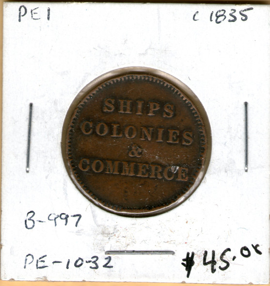 P.E.I. Ships Colonies & Commerce c. 1835 B-997 PE-10-32