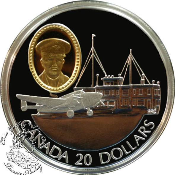 Canada: 1993 $20 Lockheed 14 Super Electra Aviation Coin 1-8