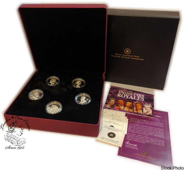 Canada: 2008 $15 Vignettes of Royalty 5 Sterling Silver Coin Set