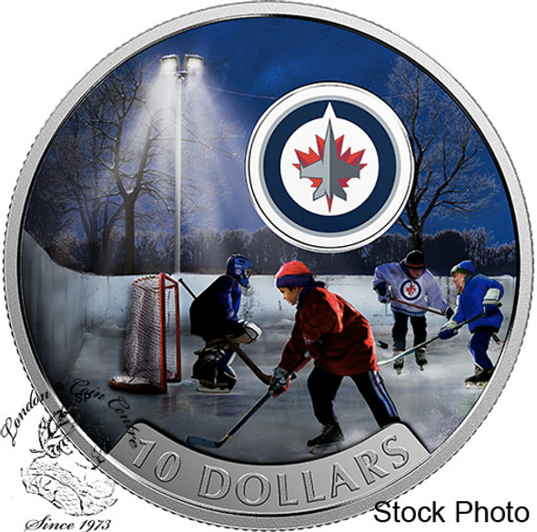 Canada: 2017 $10 Passion to Play: Winnipeg Jets Silver Coin