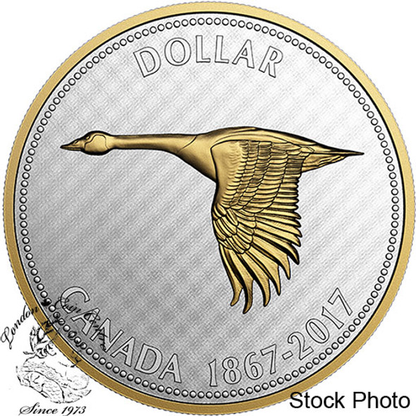 Canada: 2017 1967 $1 Goose Big Coin Series 5 oz Silver Coin