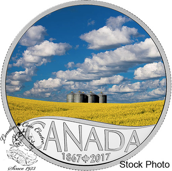 Canada: 2017 $10 Celebrating Canada Canola Field Silver Coin Canada: 2017 $10 Celebrating Canada Canola Field Silver Coin