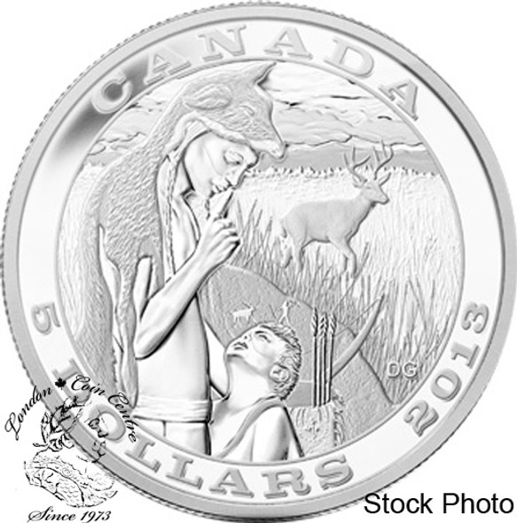 Canada: 2013 $5 Tradition of Hunting Deer Pure Silver Coin