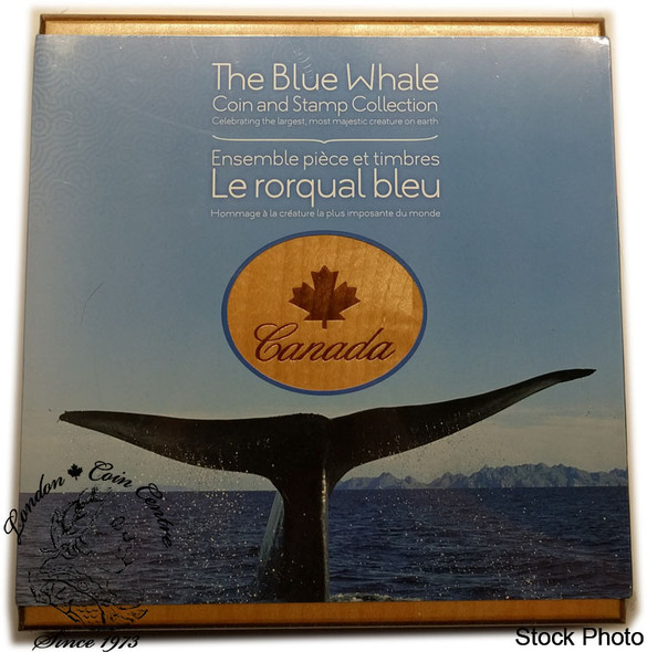 Canada: 2010 $10 The Blue Whale Coin and Stamp Set