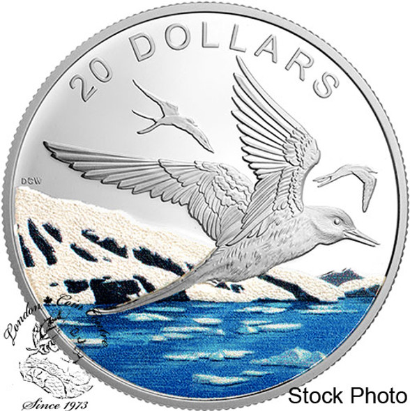 Canada: 2017 $20 Glistening North: The Arctic Tern Silver Coin Canada: 2017 $20 Glistening North: The Arctic Tern Silver Coin