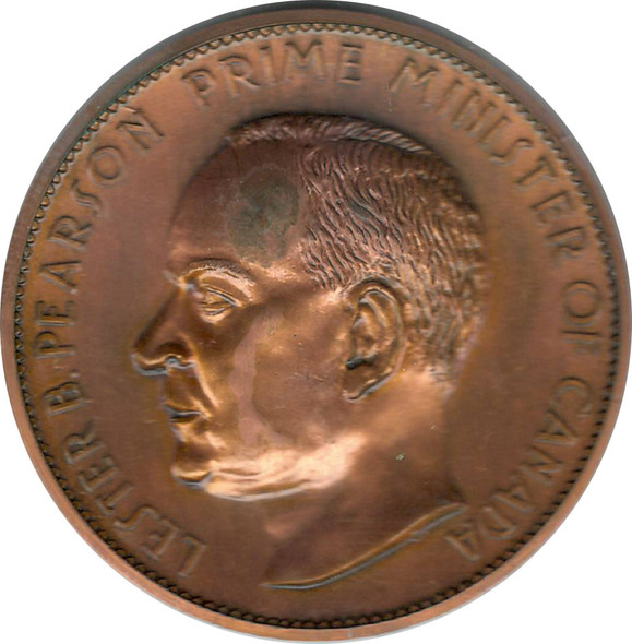 Canada: 1964 Canada's Own Flag & Lester B. Pearson Medallion Canada: 1964 Canada's Own Flag & Lester B. Pearson Medallion