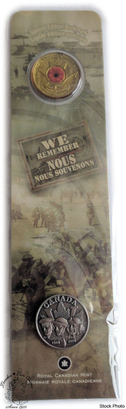 Canada: 2005 25 Cent Remembrance Day Bookmark with Coin and Pin