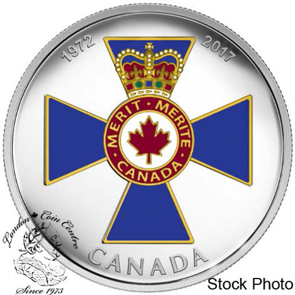 Canada: 2017 $20 Canadian Honours: 45th Anniversary of the Order of Military Merit Silver Coin