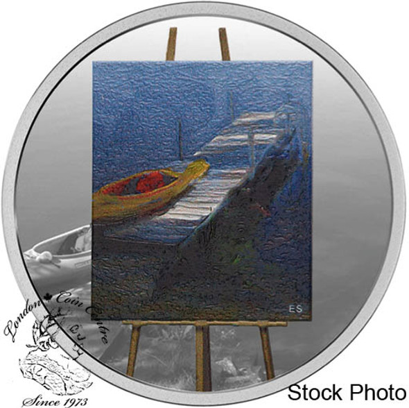 Canada: 2017 $20 En Plein Air: Paddle Awaits Silver Coin