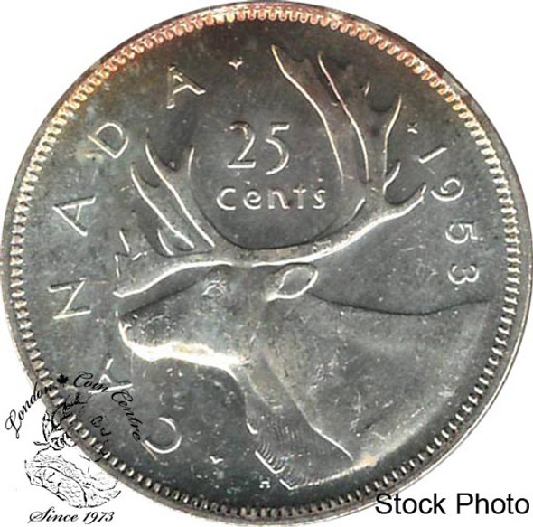 Canada: 1953 25 Cents SF MS63