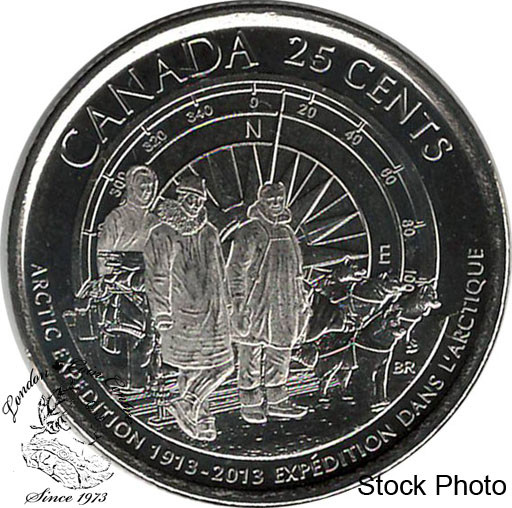 Canada: 2013 25 Cent Arctic Expedition With Frosted Details BU