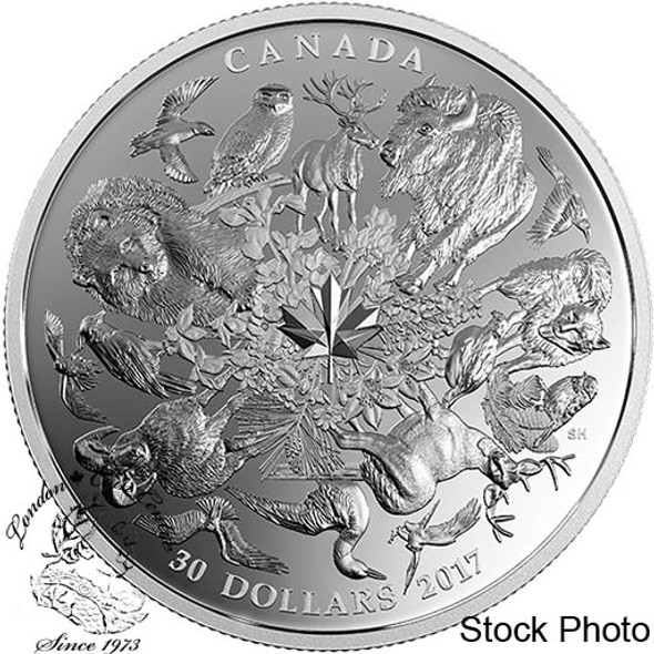 Canada: 2017 $30 Flora and Fauna of Canada - 2 oz. Pure Silver Coin