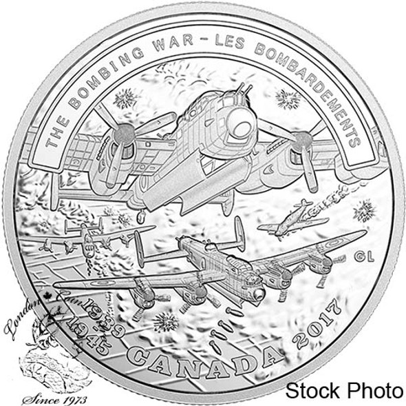 Canada: 2017 $20 Second World War Battlefront Series: The Bombing War - Pure Silver Coin