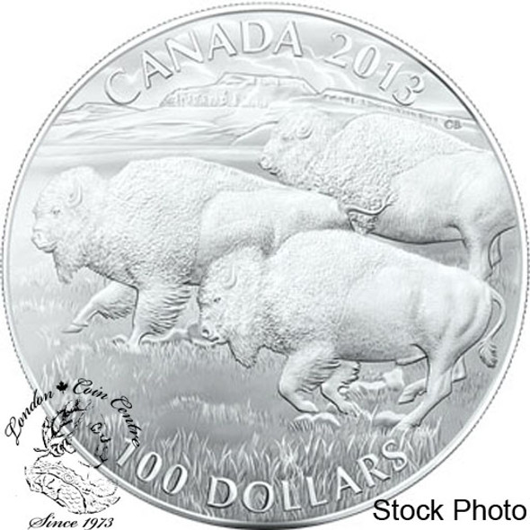 Canada: 2013 $100 for $100 Bison 1oz Silver Coin #1 in the Series