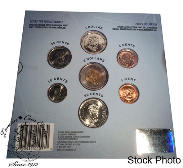 Canada: 2009 Vancouver Canucks NHL Coin Set With $1 Coloured Jersey Coin Canada: 2009 Vancouver Canucks NHL Coin Set With $1 Coloured Jersey Coin