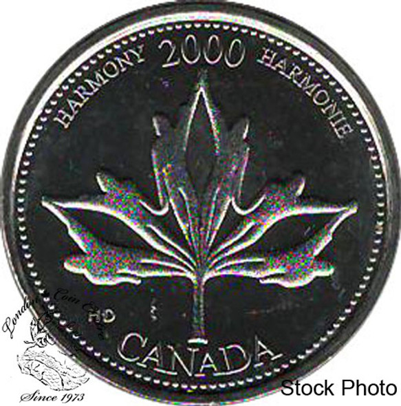 Canada: 2000 25 Cent June Harmony BU