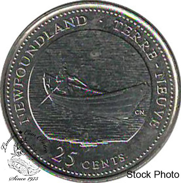 Canada: 1992  25 Cents Newfoundland BU