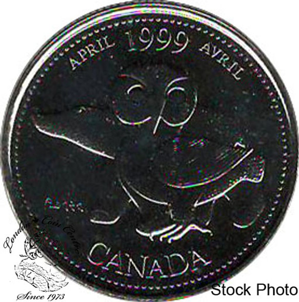 Canada: 1999 25 Cent April BU