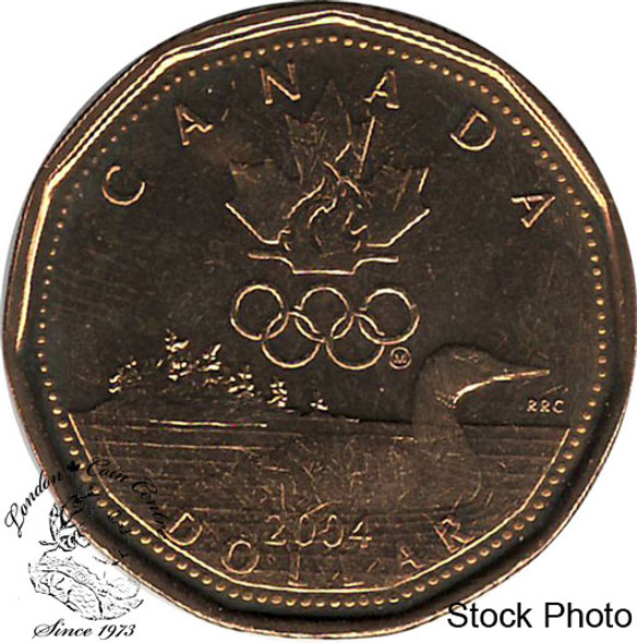 2006 Canadian $1 Olympic Lucky Loonie Dollar Coin (Brilliant