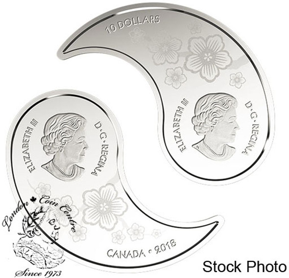 Canada: 2018 $10 Yin and Yang: Tiger and Dragon Silver Coin