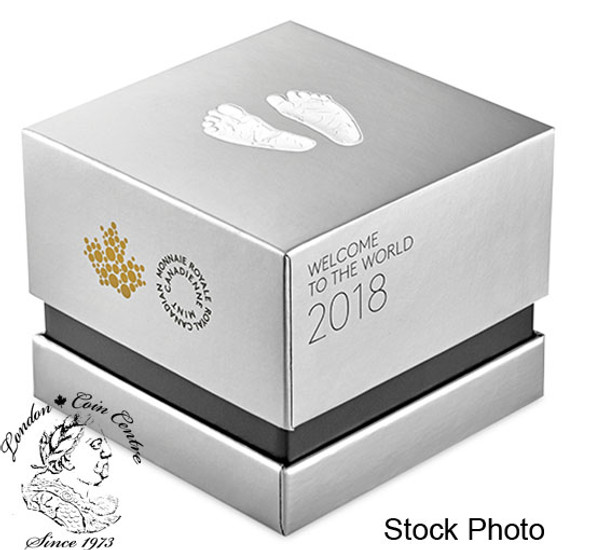 Canada: 2018 $10 Welcome To The World: Baby Feet Fine Silver Coin