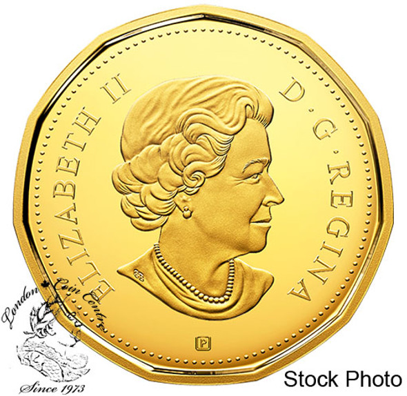 Canada: 2018 $1 Loonie Proof Pure Silver with Gold Plating Coin