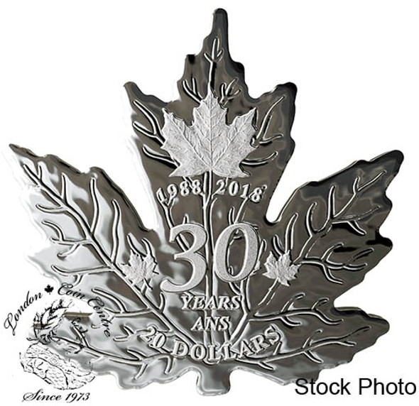Canada: 2018 $20 30th Anniversary of the Silver Maple Leaf - 1 oz. Pure Silver Coin Canada: 2018 $20 30th Anniversary of the Silver Maple Leaf - 1 oz. Pure Silver Coin