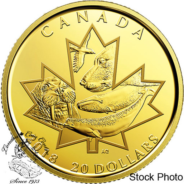 Canada: 2018 $20 Symbols of the North Pure Gold Coin