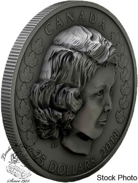 Canada: 2018 $25 Her Majesty Queen Elizabeth II: The Young Princess  1 oz. Pure Silver Coin