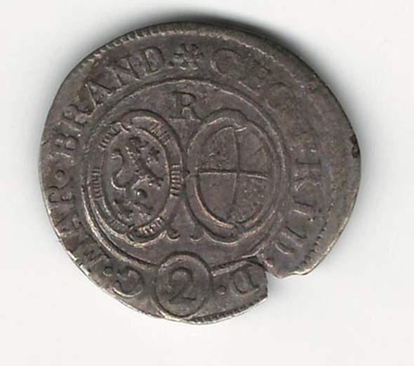 German States: Bradenburg - Ansbach: 1694 2 Kreuzer