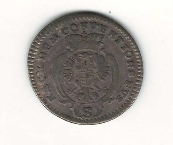 German States: Bradenburg - Ansbach: 1780 2 1/2 Kreuzer VF